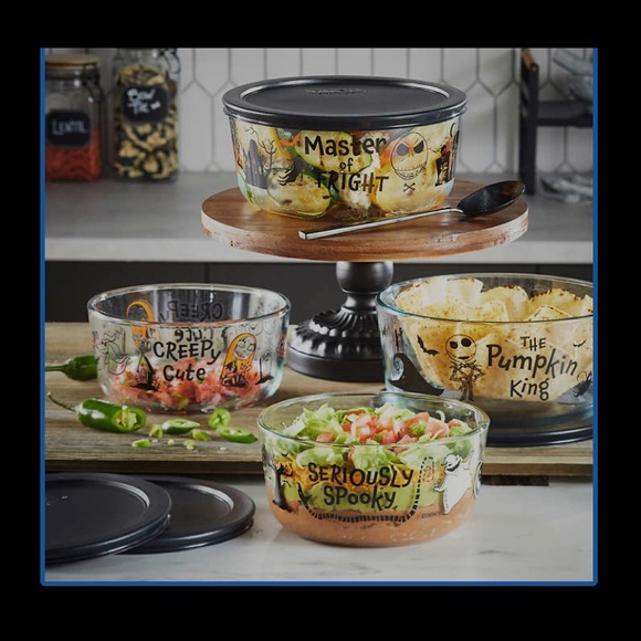Pyrex Kitchen 8 Piece Nightmare Before Christmas Pyrex Priced To